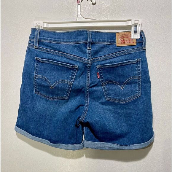 Levi’s jeans shorts blue denim summer casual Bermuda women’s 27 - Picture 2 of 5
